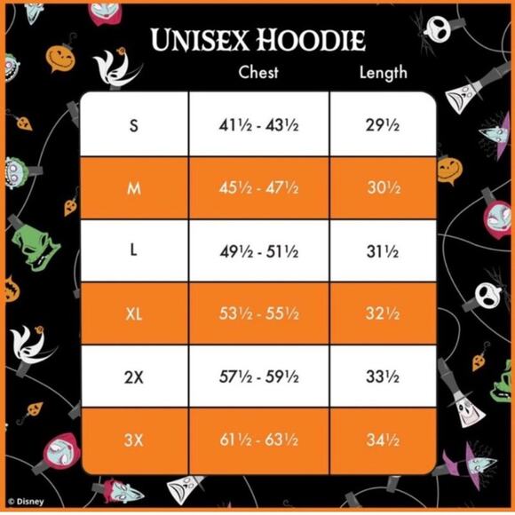Loungefly Nightmare Before Christmas Hoodie Medium NEW Unisex Sweatshirt Disney - Picture 13 of 13